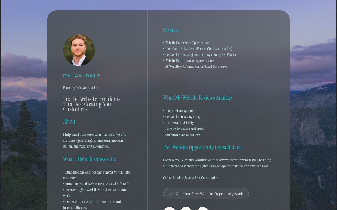 Dale Automation | AI Automation & Website Development